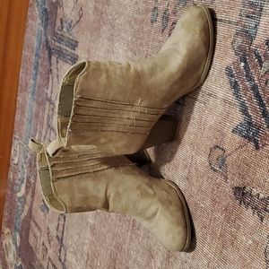 Suede Heeled Booties